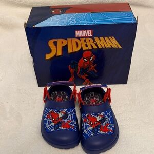 Marvel Spider-Man Kids Blue & Red Clog Sandals